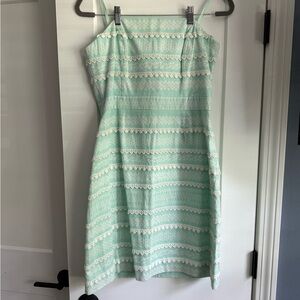 Vineyard Vines Mint Green Lace Trim Dress